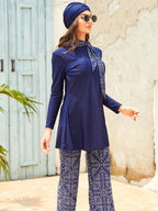 Fashion Bow Tie Swimsuit Set