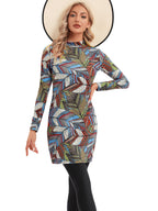 Color Block Patterned Swimsuit