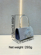 حقيبة يد صغيرة مربعة على شكل زهرة 