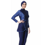 Broken Flower 3PCS Swimwear Burkini