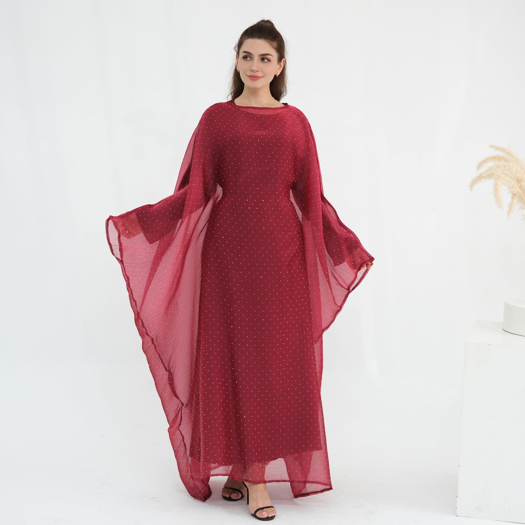 Luxury Sequin Dress 3PCS Abaya