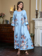 Blue Floral Kaftan