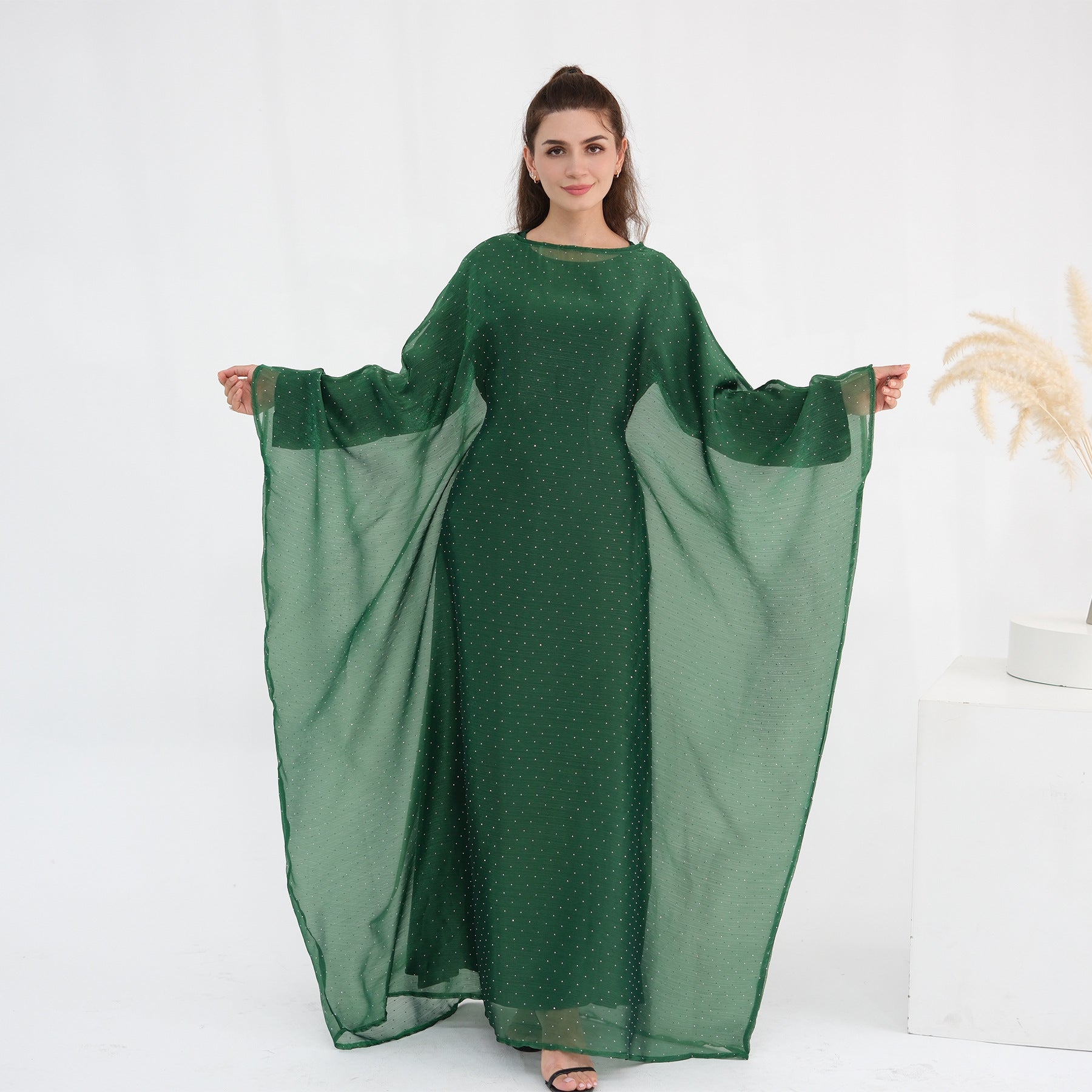 Luxury Sequin Dress 3PCS Abaya