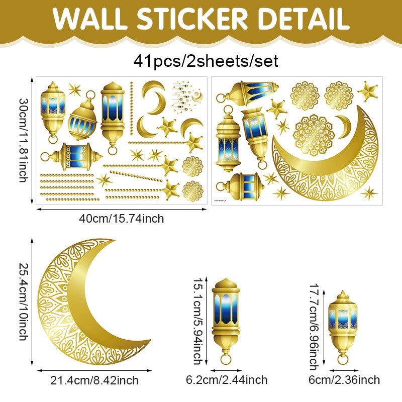 Ramadan Decorative Wall PVC Stickers