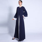 Three-Layer Chiffon Wave Sleeves Abaya