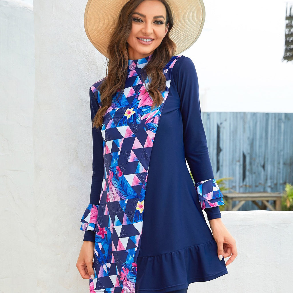 Delta Print Swimwear Set