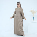 Luxury Rhinestone Embellished Abaya Dress