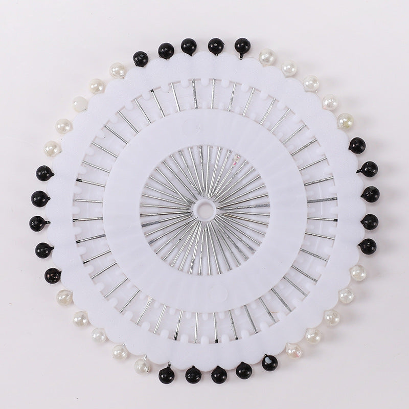 دبابيس مستقيمة - أبيض وأسود