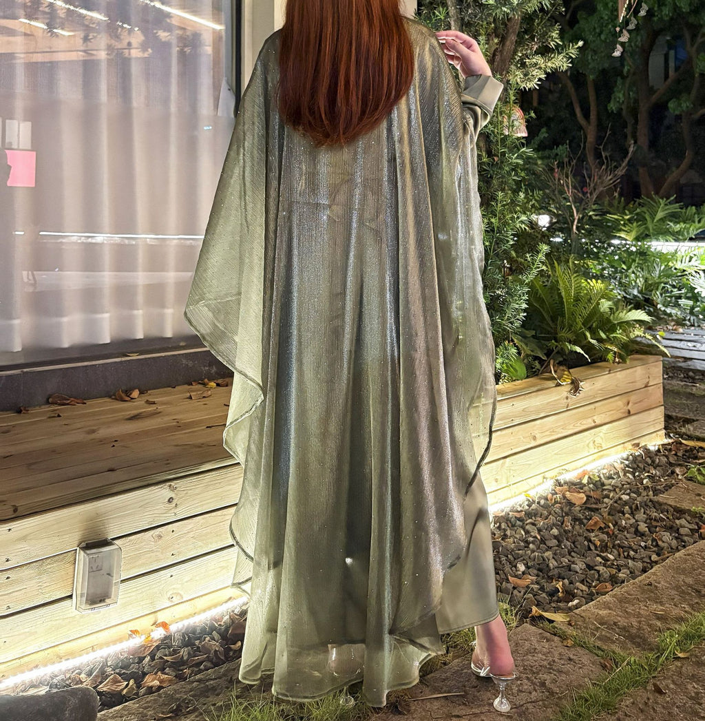 Starry Sky Solid Color Abaya