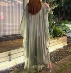 Starry Sky Solid Color Abaya