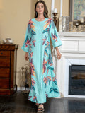 Printed Fashion Bubble Bead Kaftan