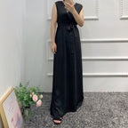 Cardigan Elegant Abaya With Hijab Inside Out