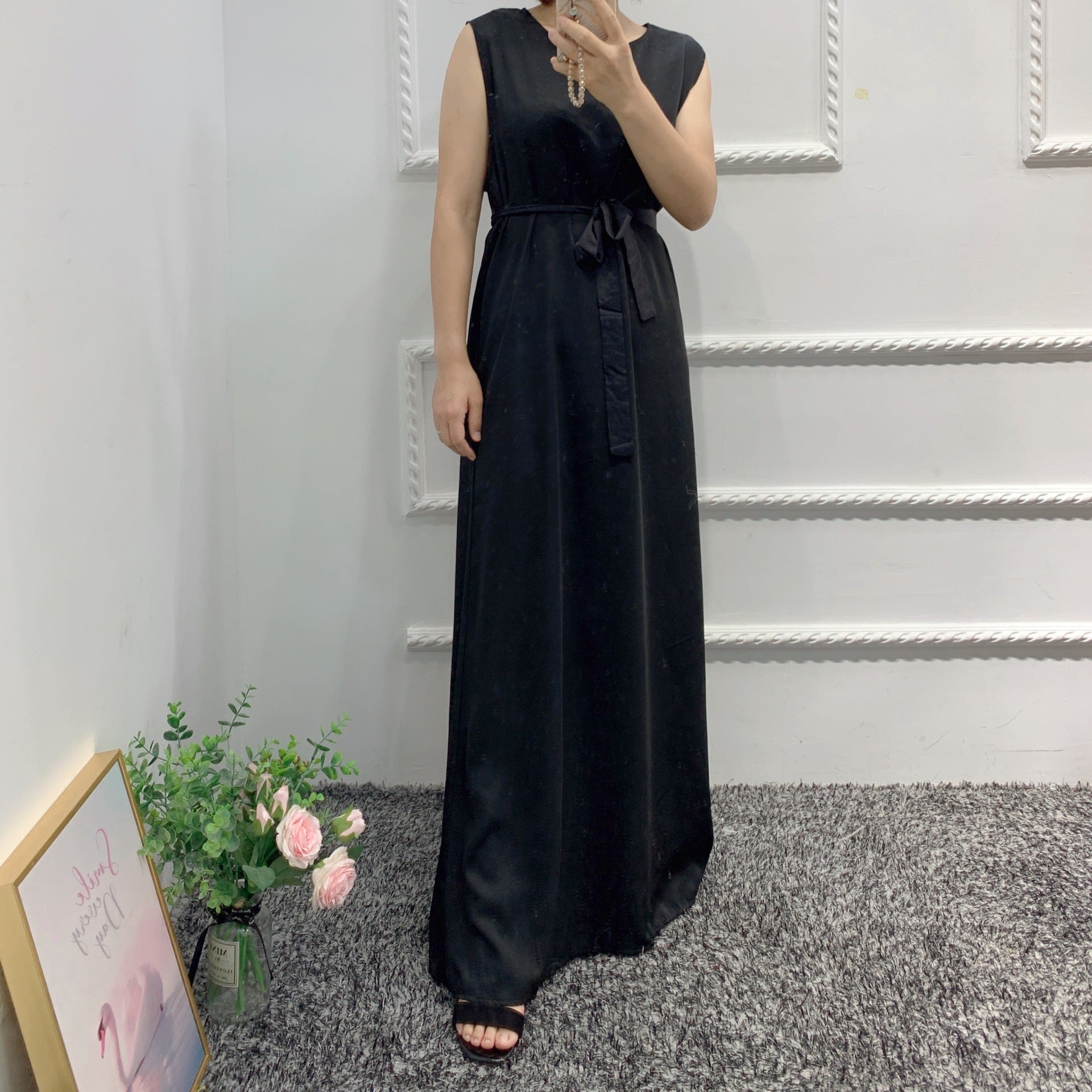 عباية كارديجان أنيقة مع حجاب مقلوب من الداخل