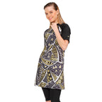 Patterned Short Sleeve Swimsuit