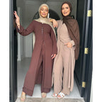 Long Robes Abaya and Pants Set