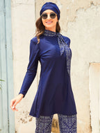 Fashion Bow Tie Swimsuit Set