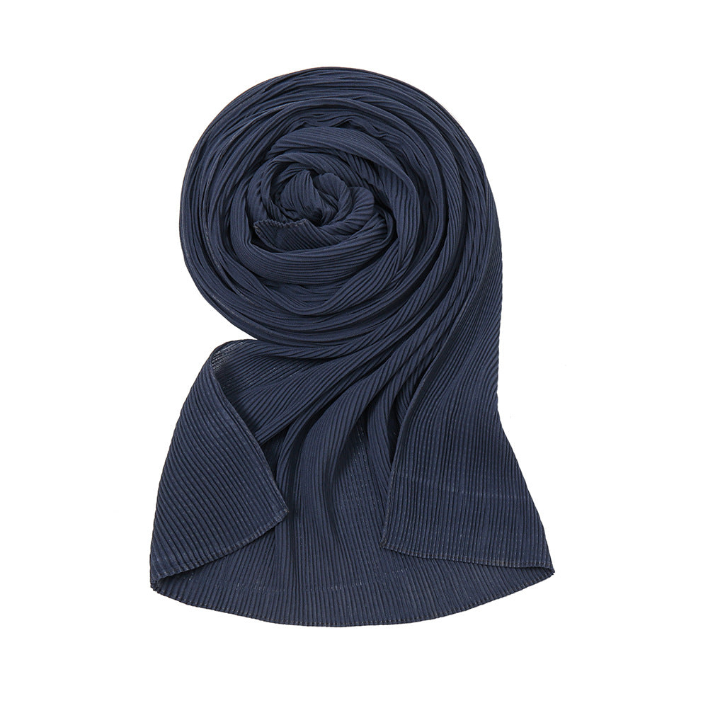 bead Chiffon Pleats Hijab