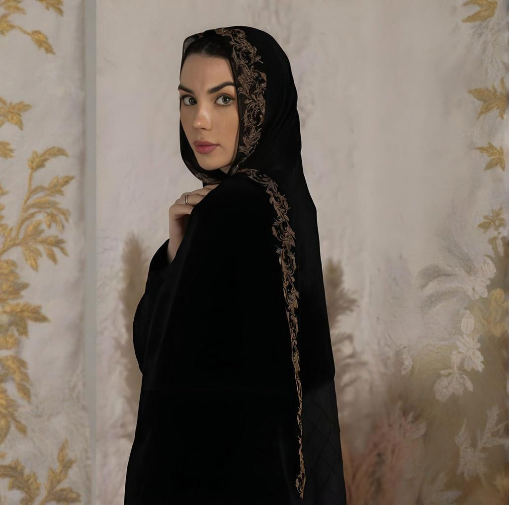 Soft Modal Rhinestone Hijab Scarf for Women