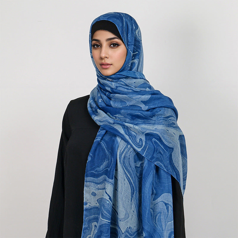 Cotton & Polyester Tie-Dye Hijab