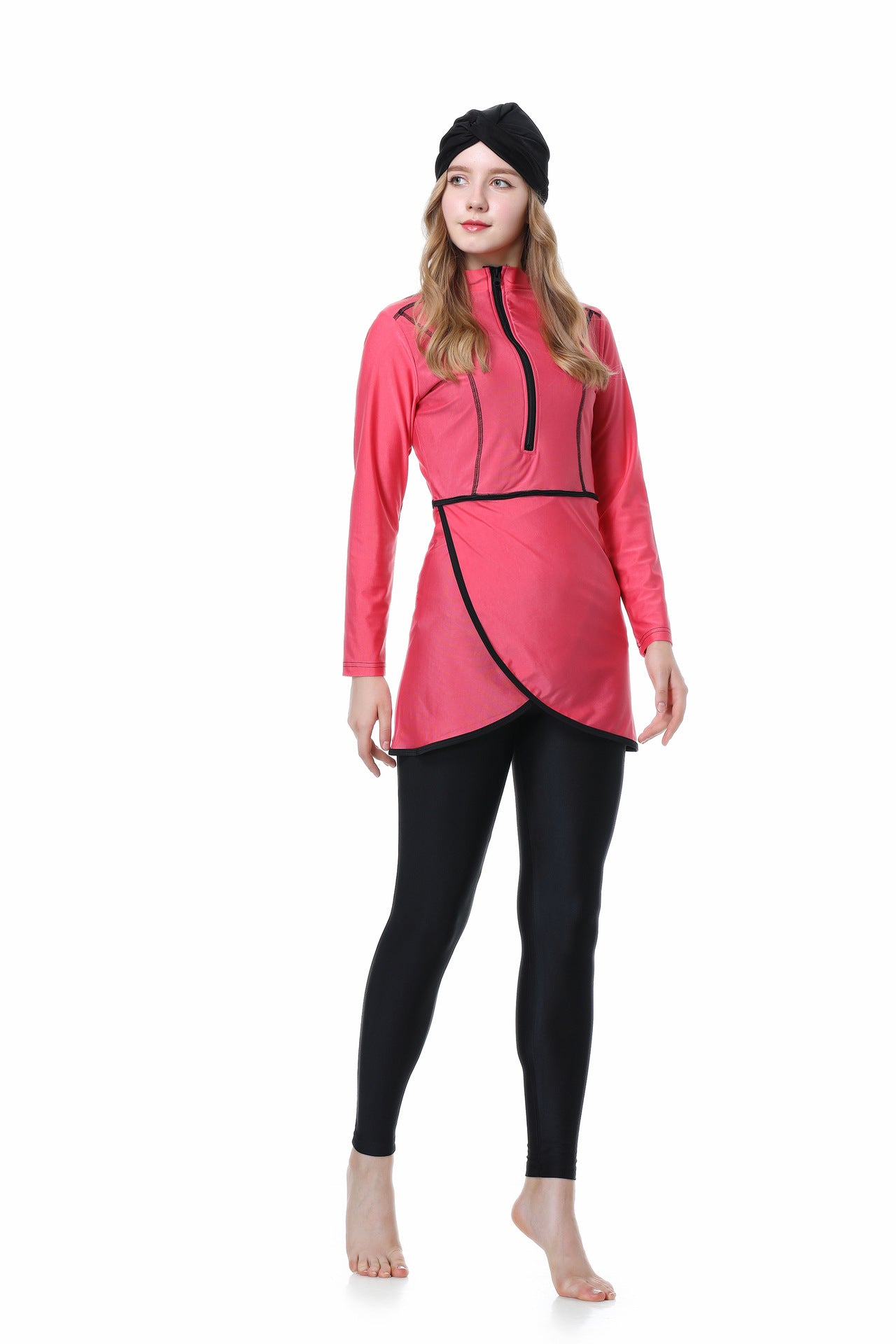 بوركيني بسحاب مكون من 3 قطع 