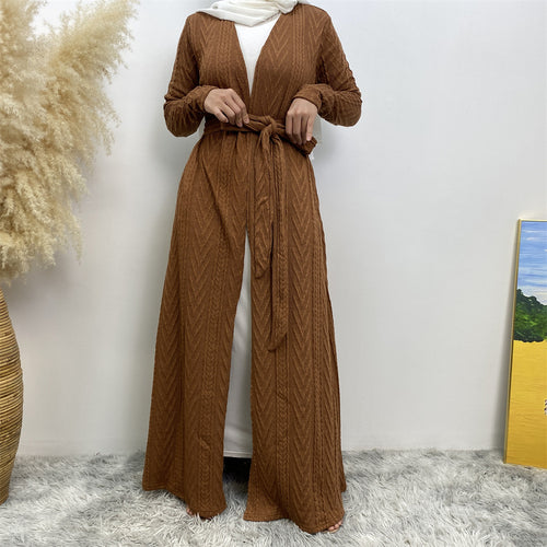Autumn/Winter Knitted Pocket Abaya