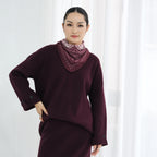 Autumn and Winter Thickened Knitted Abaya Set