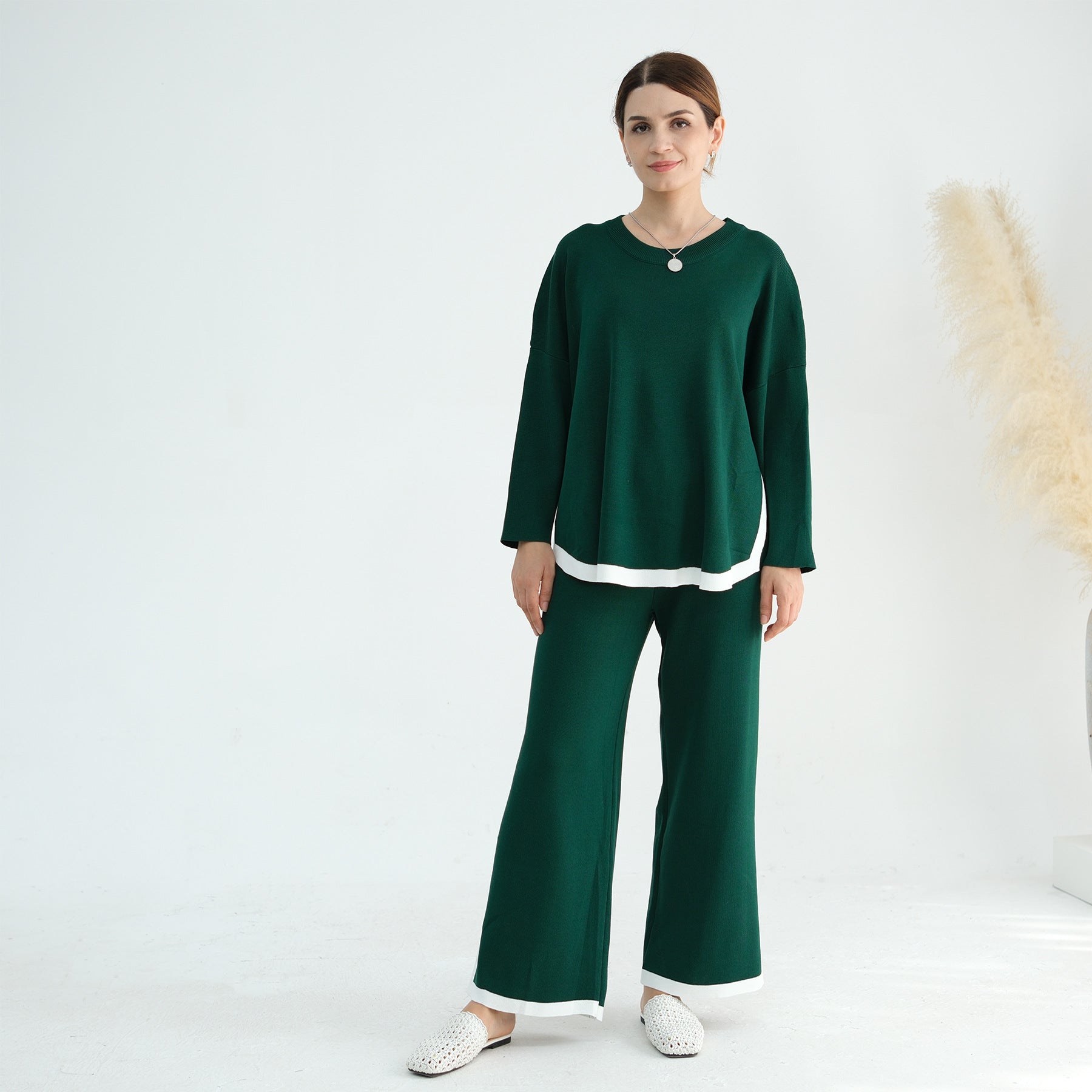 2 Pcs Thickened Knitted Set