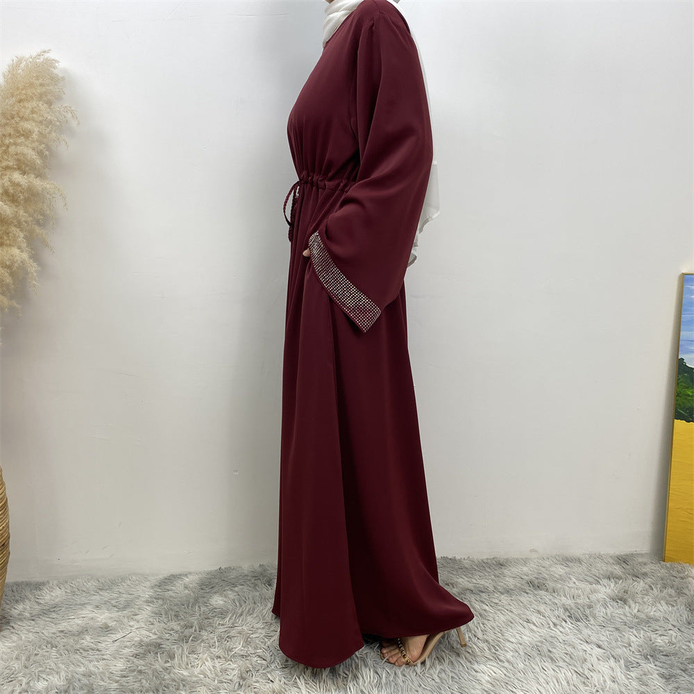 فستان برباط مخيط بختم ساخن