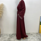 فستان برباط مخيط بختم ساخن