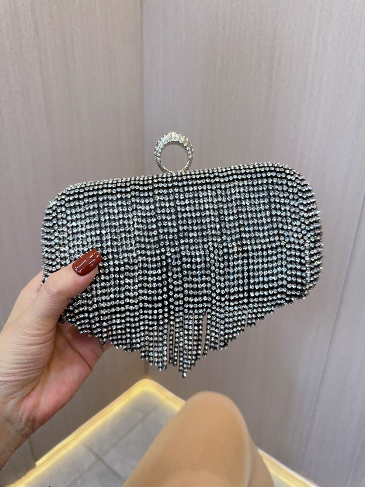 Crystal Tassel  Rhinestones Handbag