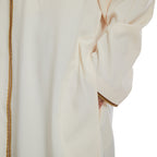 ثوب ذو ياقة قائمة مزينة