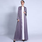 Satin Tassel Pocket Abaya