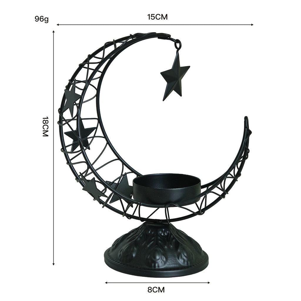 Crescent Moon Metal Incense Holder
