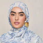 Watercolor Printed Modal Hijab Scarf