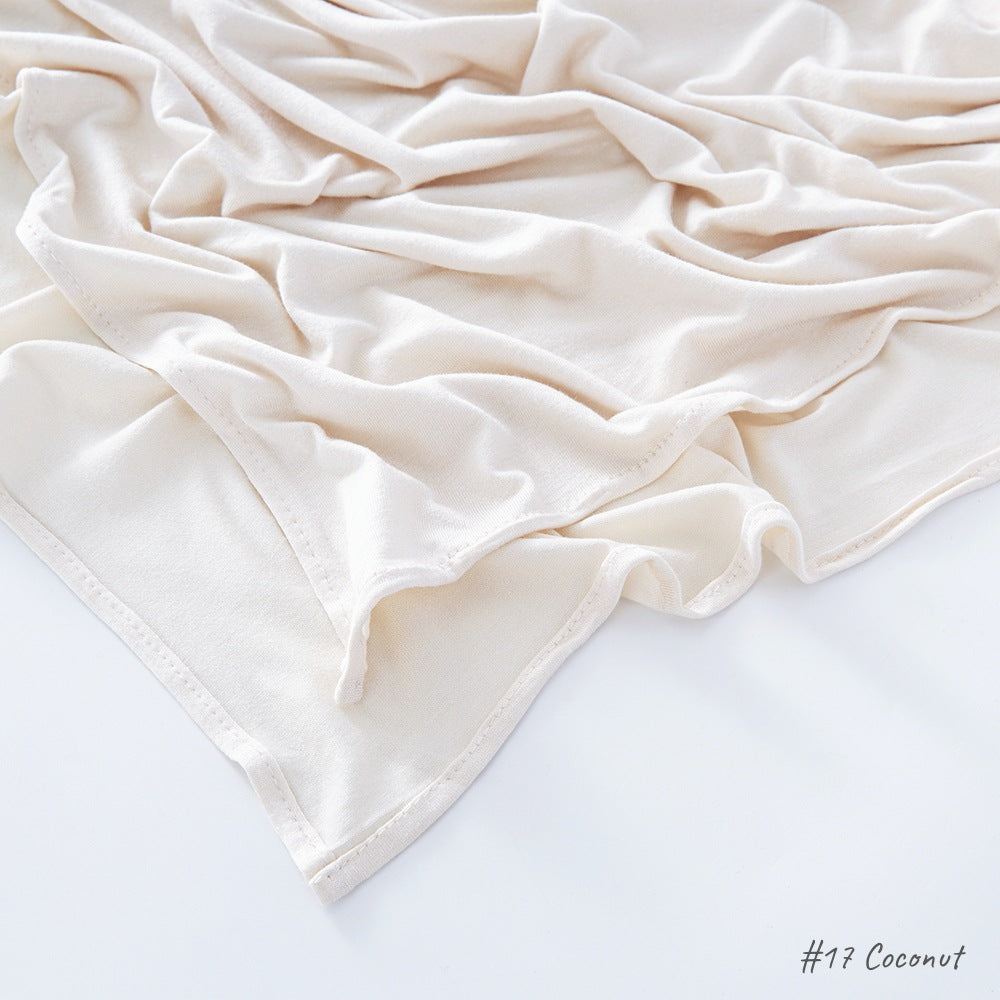 حجاب من القطن والحرير المجعد