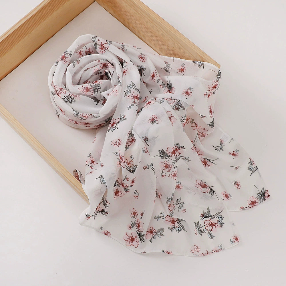 Rose Flower Printed Hijab