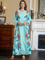 Printed Fashion Bubble Bead Kaftan