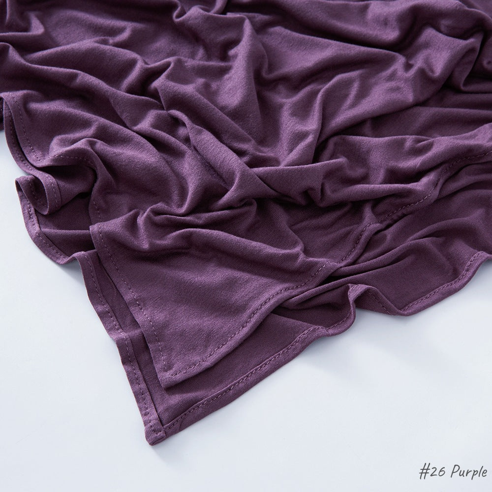 حجاب من القطن والحرير المجعد