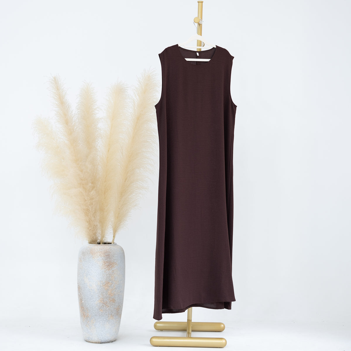 Solid Color Base Vest Dress