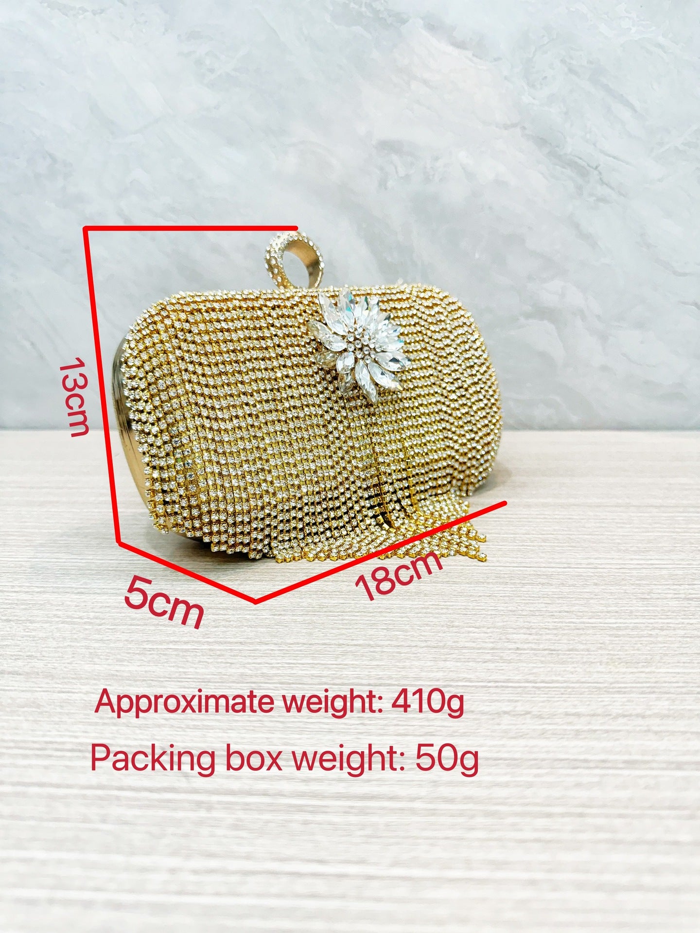 Rhinestone Tassel Handbag