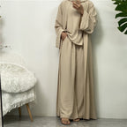 Dot Abaya, Top and Pants 3 Piece Set