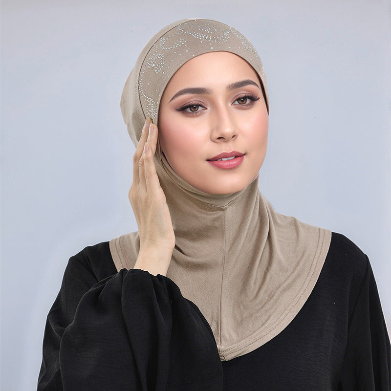 Bar Lace Rhinestone Hijab