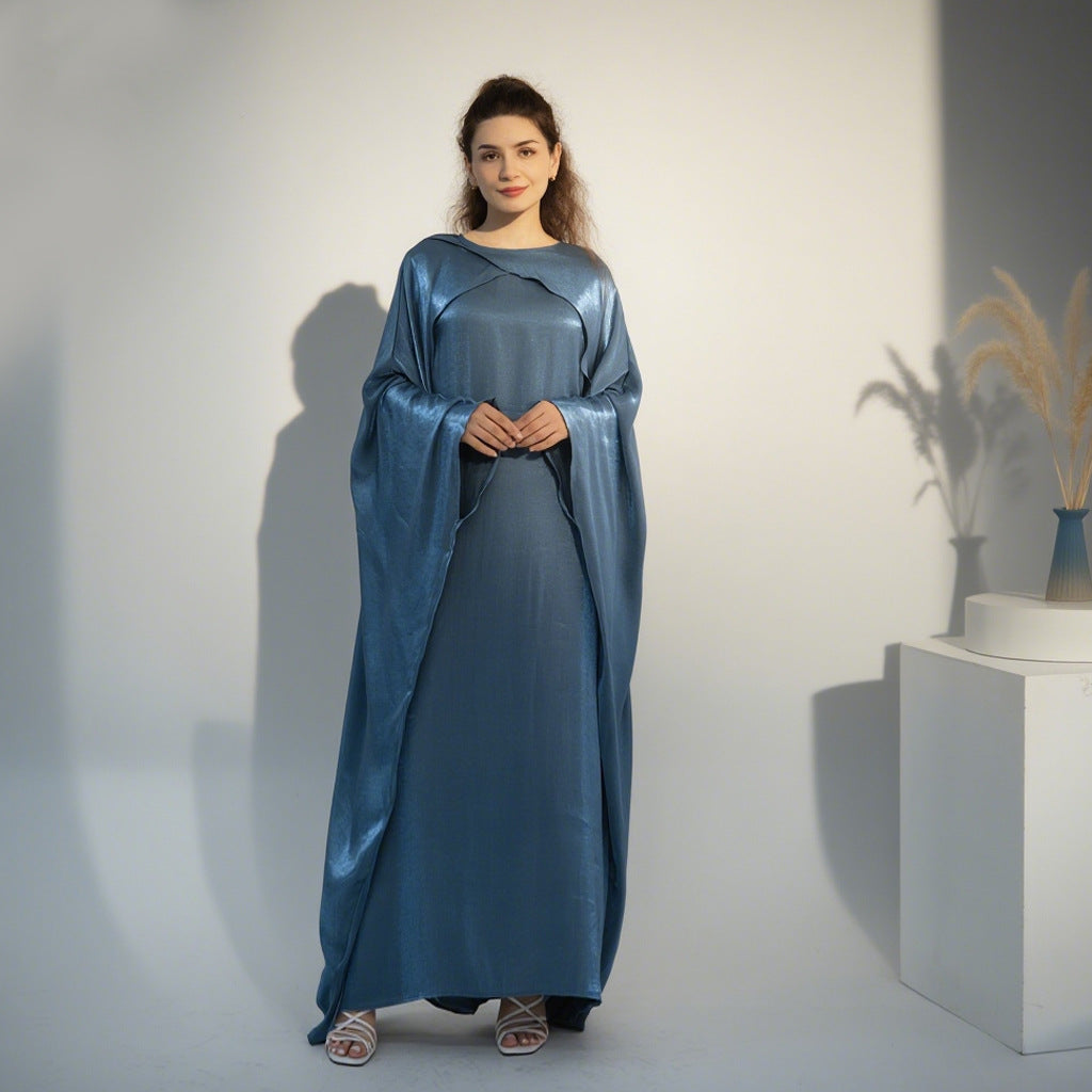 Beaked Robe Solid Color Beaded Elegant Long Robe Abaya – VITABAYA