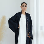 Exquisite Beaded Embroidered Cardigan Abaya