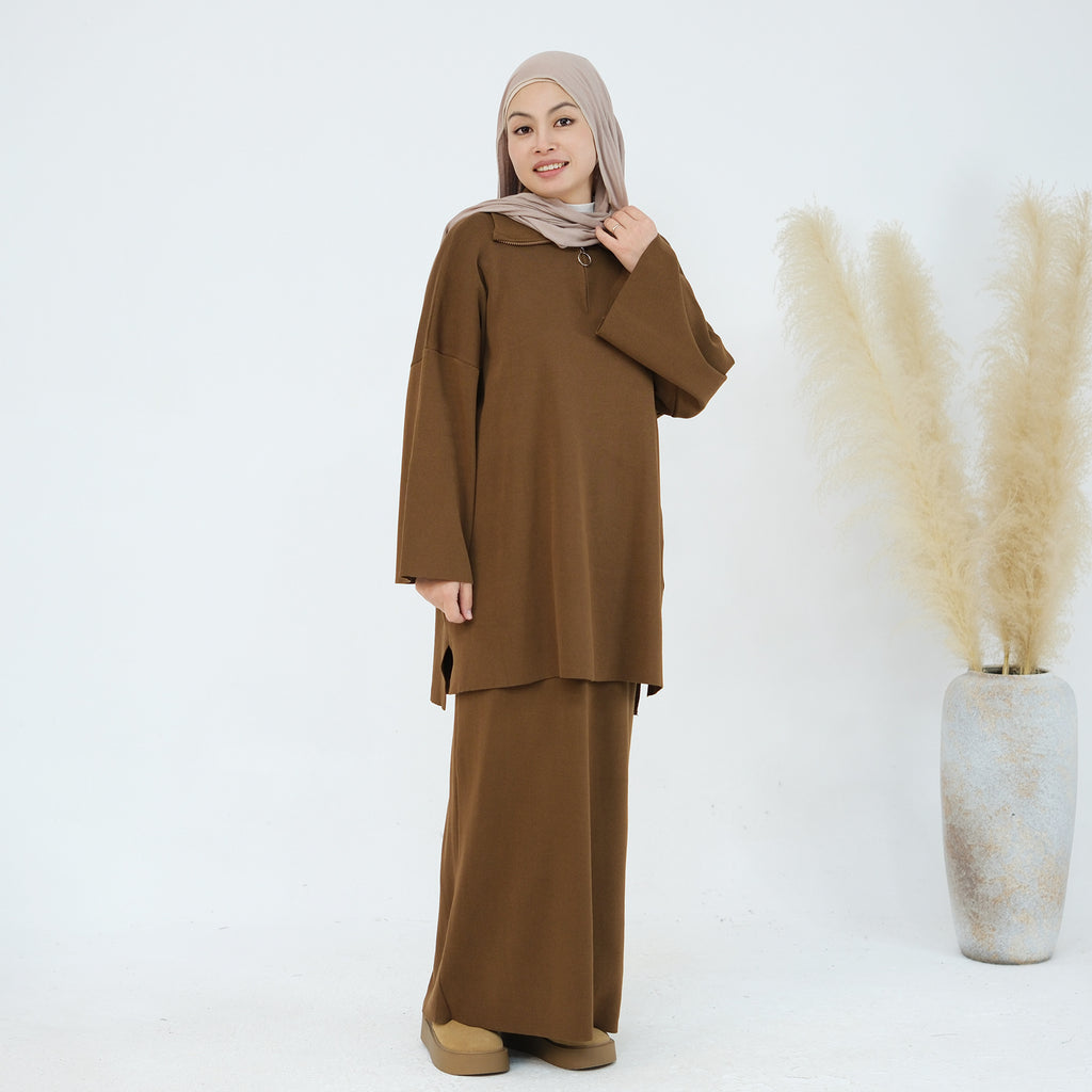 2 Pcs Loose Sweater Skirt