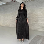 Solid Color Hot Stamping Abaya