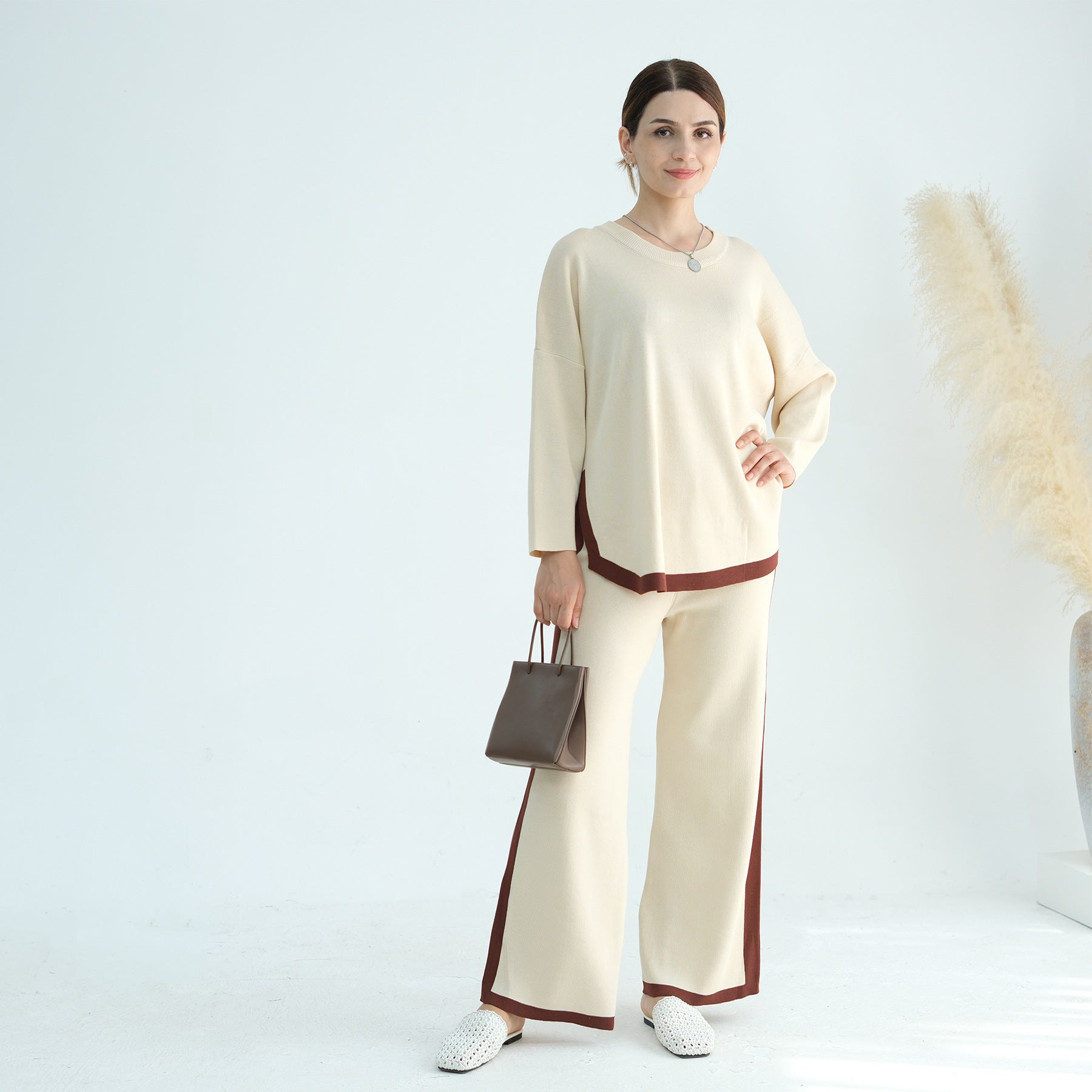 2 Pcs Thickened Knitted Set