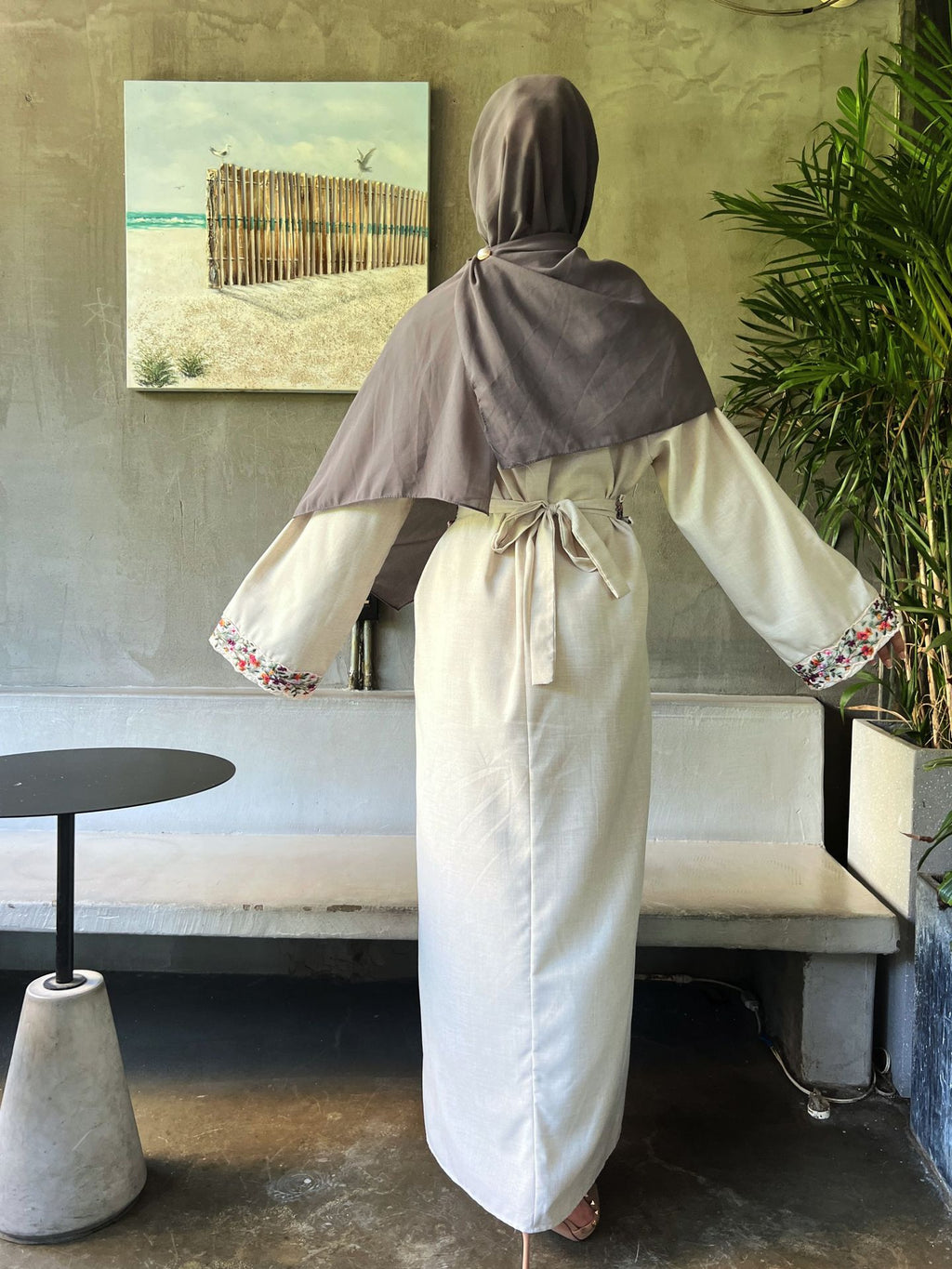 Linen Embroidery Dress