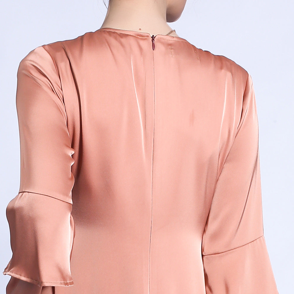 Double Layered Flared Sleeve Dress