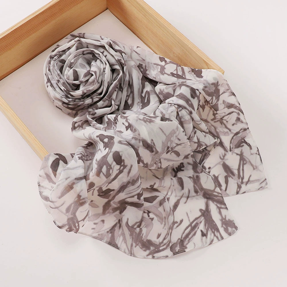 Rose Flower Printed Hijab
